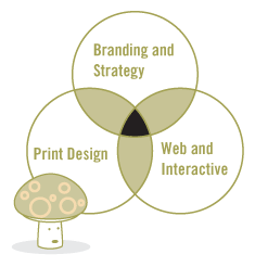 Branding & Strategy, Print Design, and Web & Interactive